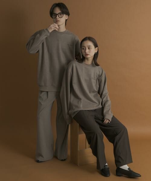 SENSE OF PLACE by URBAN RESEARCH / センスオブプレイス バイ アーバンリサーチ スウェット | シシュウフェイクスエードクルーネックスウェット | 詳細16