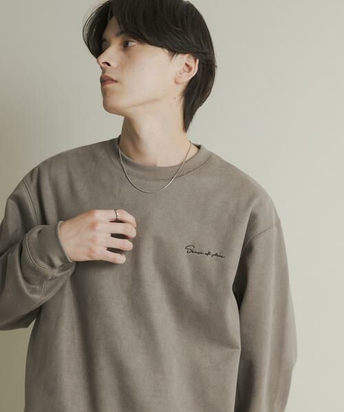 SENSE OF PLACE by URBAN RESEARCH / センスオブプレイス バイ アーバンリサーチ スウェット | シシュウフェイクスエードクルーネックスウェット | 詳細18