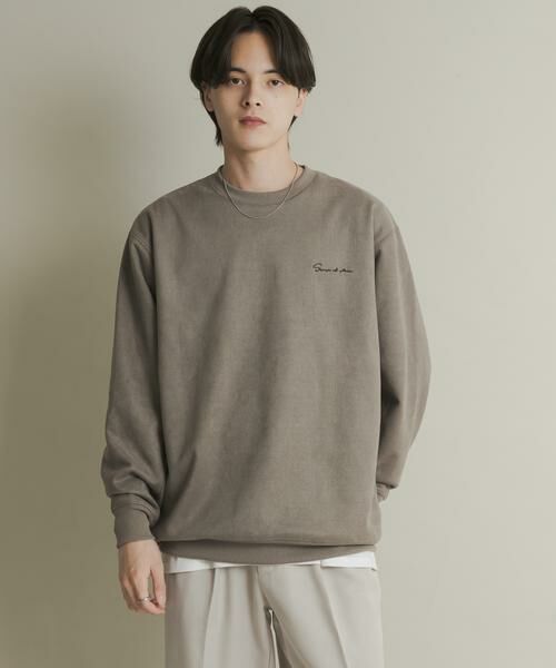 SENSE OF PLACE by URBAN RESEARCH / センスオブプレイス バイ アーバンリサーチ スウェット | シシュウフェイクスエードクルーネックスウェット | 詳細20