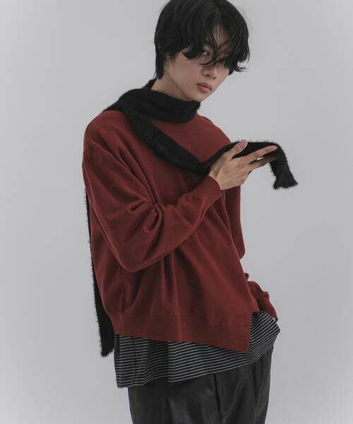SENSE OF PLACE by URBAN RESEARCH / センスオブプレイス バイ アーバンリサーチ ニット・セーター | アシメクルーネックニット | 詳細2