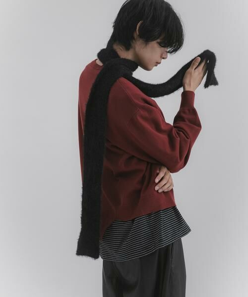 SENSE OF PLACE by URBAN RESEARCH / センスオブプレイス バイ アーバンリサーチ ニット・セーター | アシメクルーネックニット | 詳細3