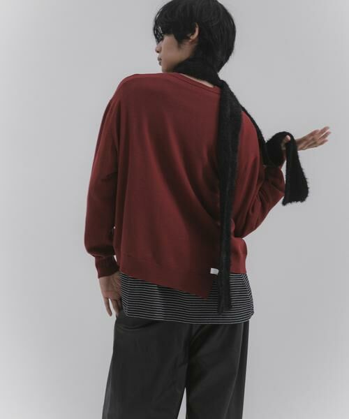 SENSE OF PLACE by URBAN RESEARCH / センスオブプレイス バイ アーバンリサーチ ニット・セーター | アシメクルーネックニット | 詳細4