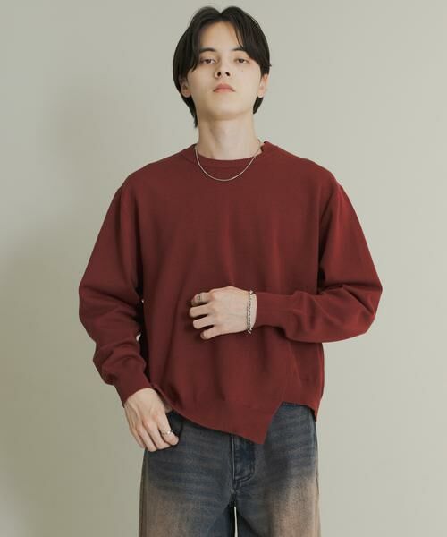 SENSE OF PLACE by URBAN RESEARCH / センスオブプレイス バイ アーバンリサーチ ニット・セーター | アシメクルーネックニット | 詳細8