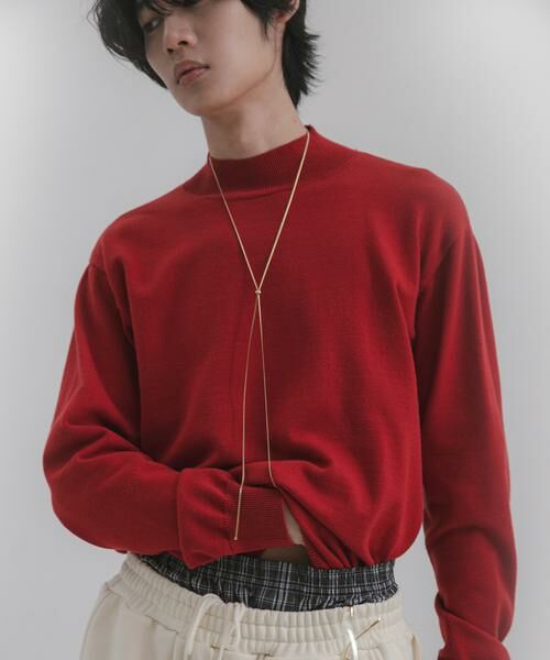 SENSE OF PLACE by URBAN RESEARCH / センスオブプレイス バイ アーバンリサーチ ニット・セーター | 『一部WEB限定カラー』『洗濯可/毛玉防止』ストレッチモックネックニット | 詳細1