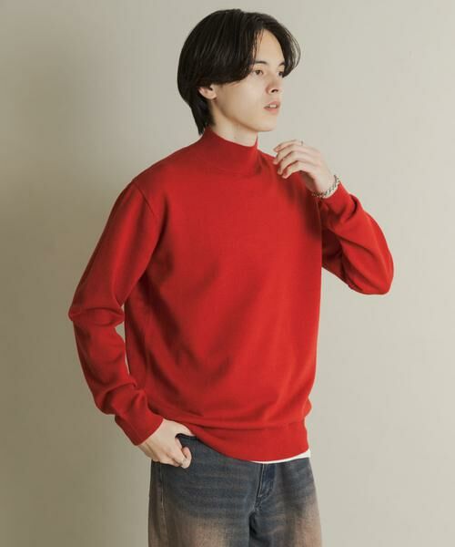 SENSE OF PLACE by URBAN RESEARCH / センスオブプレイス バイ アーバンリサーチ ニット・セーター | 『一部WEB限定カラー』『洗濯可/毛玉防止』ストレッチモックネックニット | 詳細10