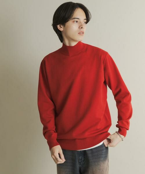 SENSE OF PLACE by URBAN RESEARCH / センスオブプレイス バイ アーバンリサーチ ニット・セーター | 『一部WEB限定カラー』『洗濯可/毛玉防止』ストレッチモックネックニット | 詳細12