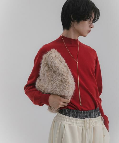 SENSE OF PLACE by URBAN RESEARCH / センスオブプレイス バイ アーバンリサーチ ニット・セーター | 『一部WEB限定カラー』『洗濯可/毛玉防止』ストレッチモックネックニット | 詳細2