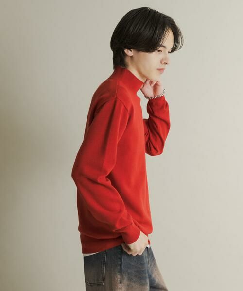 SENSE OF PLACE by URBAN RESEARCH / センスオブプレイス バイ アーバンリサーチ ニット・セーター | 『一部WEB限定カラー』『洗濯可/毛玉防止』ストレッチモックネックニット | 詳細8