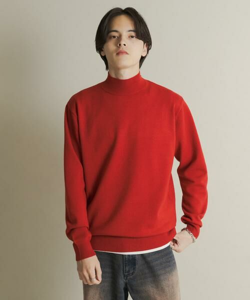 SENSE OF PLACE by URBAN RESEARCH / センスオブプレイス バイ アーバンリサーチ ニット・セーター | 『一部WEB限定カラー』『洗濯可/毛玉防止』ストレッチモックネックニット | 詳細9