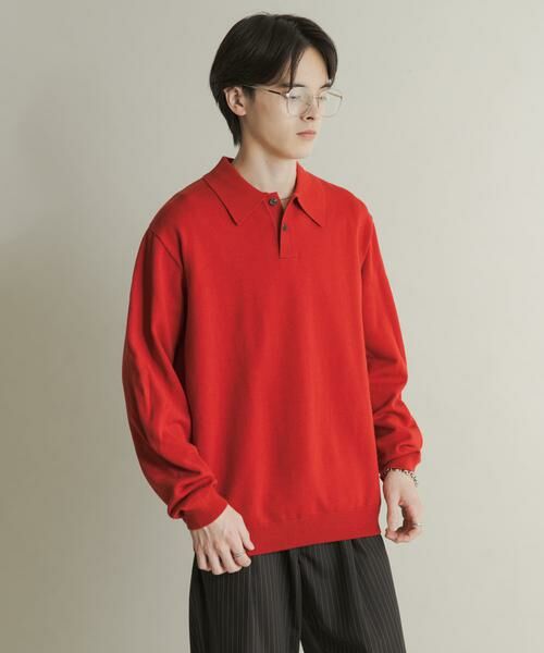 SENSE OF PLACE by URBAN RESEARCH / センスオブプレイス バイ アーバンリサーチ ニット・セーター | 『一部WEB限定カラー』『洗濯可/毛玉防止』ストレッチニットポロシャツ | 詳細2