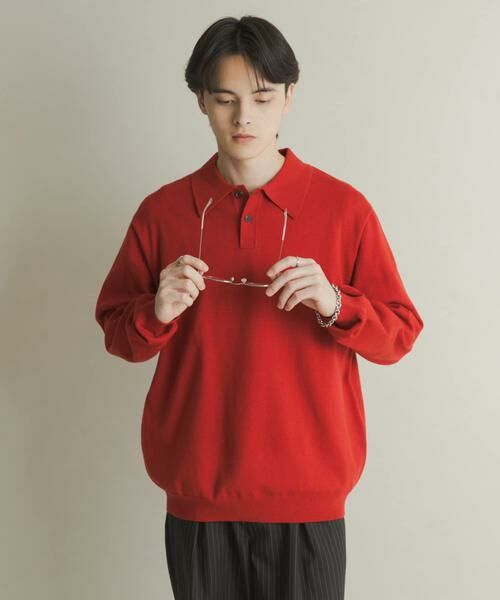 SENSE OF PLACE by URBAN RESEARCH / センスオブプレイス バイ アーバンリサーチ ニット・セーター | 『一部WEB限定カラー』『洗濯可/毛玉防止』ストレッチニットポロシャツ | 詳細5