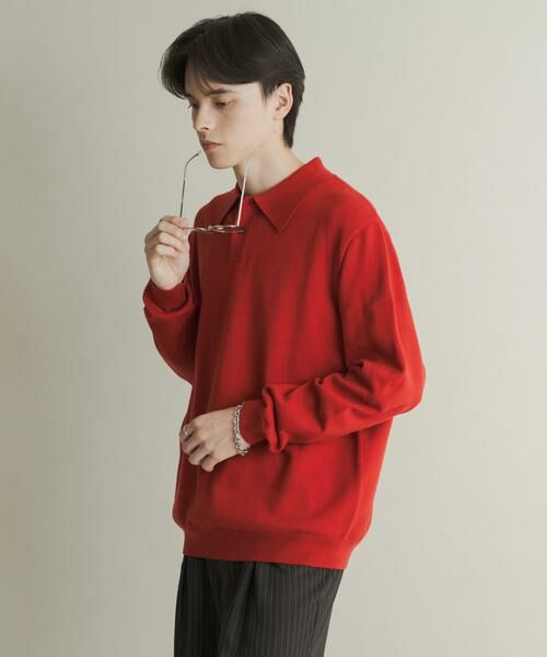 SENSE OF PLACE by URBAN RESEARCH / センスオブプレイス バイ アーバンリサーチ ニット・セーター | 『一部WEB限定カラー』『洗濯可/毛玉防止』ストレッチニットポロシャツ | 詳細6