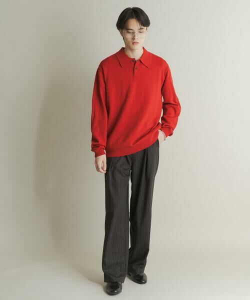 SENSE OF PLACE by URBAN RESEARCH / センスオブプレイス バイ アーバンリサーチ ニット・セーター | 『一部WEB限定カラー』『洗濯可/毛玉防止』ストレッチニットポロシャツ | 詳細7