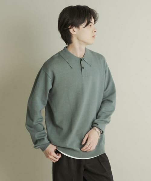 SENSE OF PLACE by URBAN RESEARCH / センスオブプレイス バイ アーバンリサーチ ニット・セーター | 『一部WEB限定カラー』『洗濯可/毛玉防止』ストレッチニットポロシャツ | 詳細24
