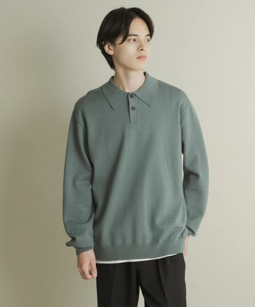 SENSE OF PLACE by URBAN RESEARCH / センスオブプレイス バイ アーバンリサーチ ニット・セーター | 『一部WEB限定カラー』『洗濯可/毛玉防止』ストレッチニットポロシャツ | 詳細20