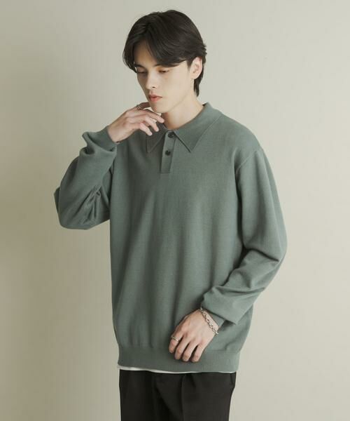 SENSE OF PLACE by URBAN RESEARCH / センスオブプレイス バイ アーバンリサーチ ニット・セーター | 『一部WEB限定カラー』『洗濯可/毛玉防止』ストレッチニットポロシャツ | 詳細21