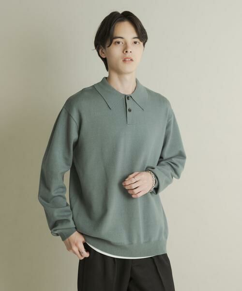 SENSE OF PLACE by URBAN RESEARCH / センスオブプレイス バイ アーバンリサーチ ニット・セーター | 『一部WEB限定カラー』『洗濯可/毛玉防止』ストレッチニットポロシャツ | 詳細23