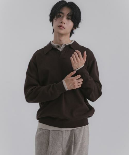 SENSE OF PLACE by URBAN RESEARCH / センスオブプレイス バイ アーバンリサーチ ニット・セーター | 『一部WEB限定カラー』『洗濯可/毛玉防止』ストレッチニットポロシャツ | 詳細30
