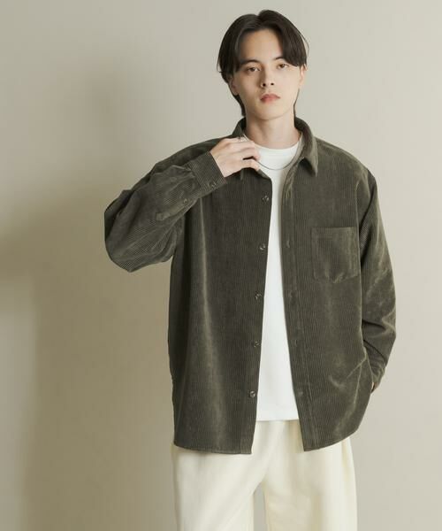 SENSE OF PLACE by URBAN RESEARCH / センスオブプレイス バイ アーバンリサーチ シャツ・ブラウス | ウォッシュドコーデュロイロングスリーブシャツ | 詳細1