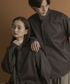 SENSE OF PLACE by URBAN RESEARCH / センスオブプレイス バイ アーバンリサーチ シャツ・ブラウス | ウールライクバンドカラールーズシャツ