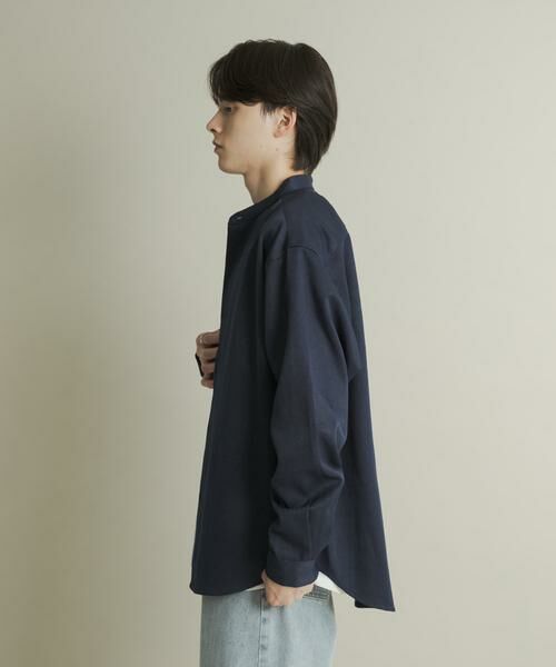 SENSE OF PLACE by URBAN RESEARCH / センスオブプレイス バイ アーバンリサーチ シャツ・ブラウス | ウールライクバンドカラールーズシャツ | 詳細6