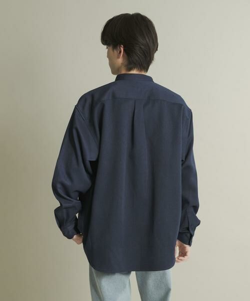 SENSE OF PLACE by URBAN RESEARCH / センスオブプレイス バイ アーバンリサーチ シャツ・ブラウス | ウールライクバンドカラールーズシャツ | 詳細7