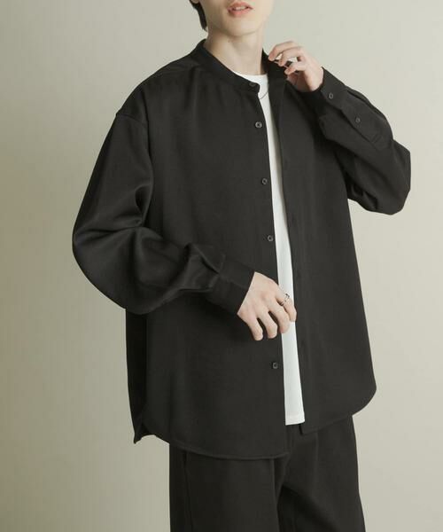 SENSE OF PLACE by URBAN RESEARCH / センスオブプレイス バイ アーバンリサーチ シャツ・ブラウス | ウールライクバンドカラールーズシャツ | 詳細16