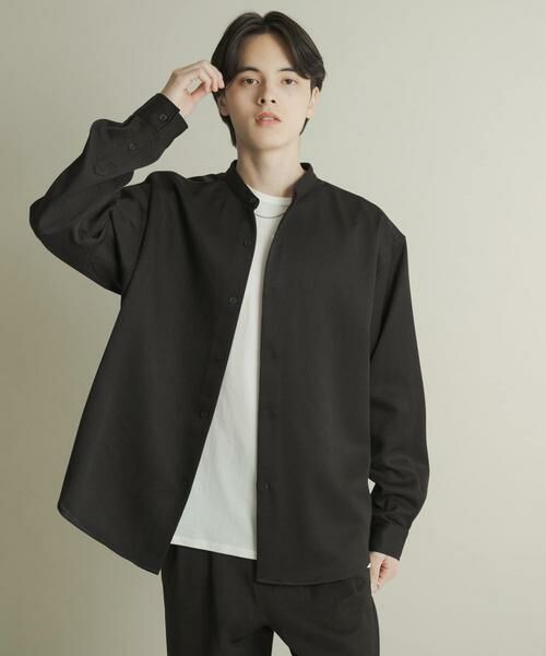 SENSE OF PLACE by URBAN RESEARCH / センスオブプレイス バイ アーバンリサーチ シャツ・ブラウス | ウールライクバンドカラールーズシャツ | 詳細17