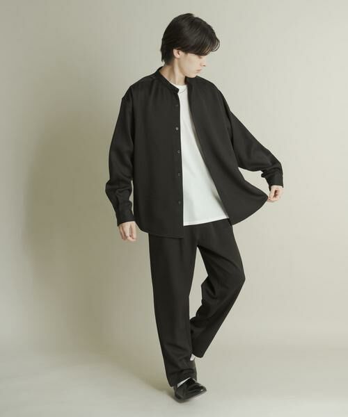 SENSE OF PLACE by URBAN RESEARCH / センスオブプレイス バイ アーバンリサーチ シャツ・ブラウス | ウールライクバンドカラールーズシャツ | 詳細21