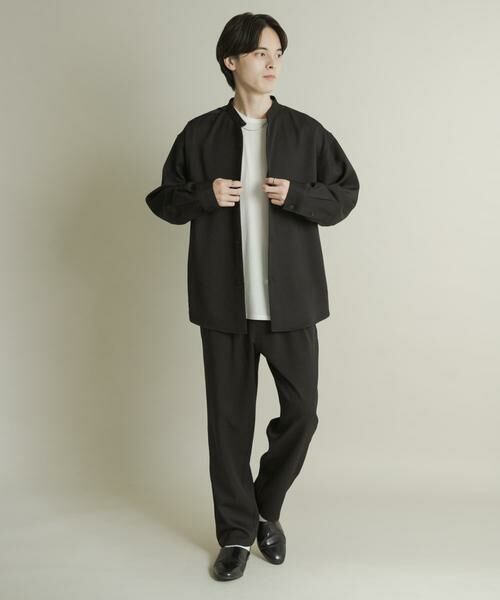 SENSE OF PLACE by URBAN RESEARCH / センスオブプレイス バイ アーバンリサーチ シャツ・ブラウス | ウールライクバンドカラールーズシャツ | 詳細22