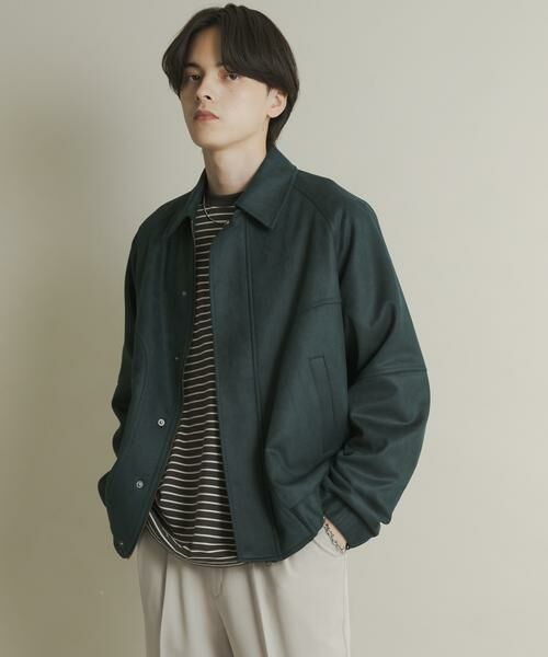 SENSE OF PLACE by URBAN RESEARCH / センスオブプレイス バイ アーバンリサーチ ブルゾン | ツイルスエードタッチZIPブルゾン | 詳細3