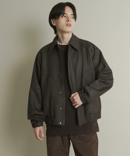 SENSE OF PLACE by URBAN RESEARCH / センスオブプレイス バイ アーバンリサーチ ブルゾン | ツイルスエードタッチZIPブルゾン | 詳細21