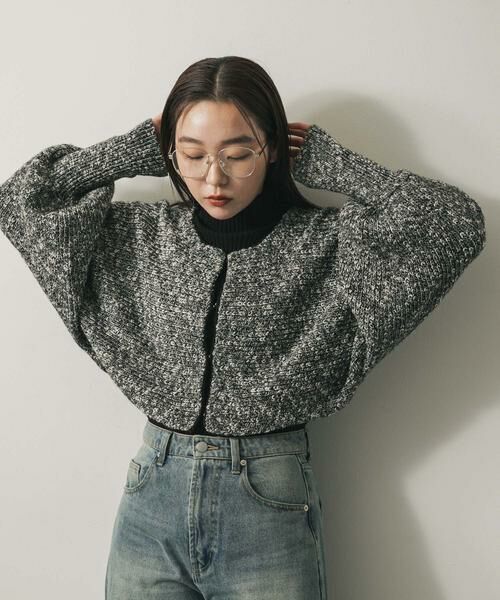 SENSE OF PLACE by URBAN RESEARCH/センスオブプレイス バイ アーバンリサーチ クロップドドルマンカーディガン ブラック系その他 one SENSE OF PLACE by URBAN RESEARCH/センスオブプレイス バイ アーバンリサーチ クロップドドルマンカーディガン ブラック系その他 one