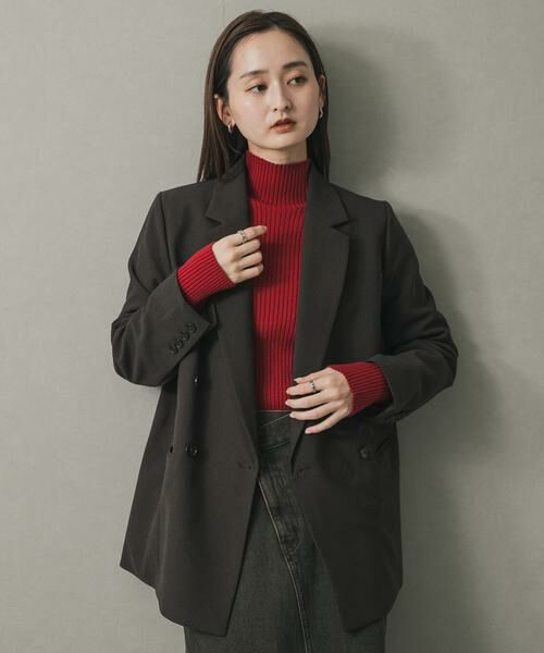 SENSE OF PLACE by URBAN RESEARCH / センスオブプレイス バイ アーバンリサーチ ニット・セーター | 『一部WEB限定カラー』『毛玉防止』ストレッチリブハイネックセーター | 詳細3