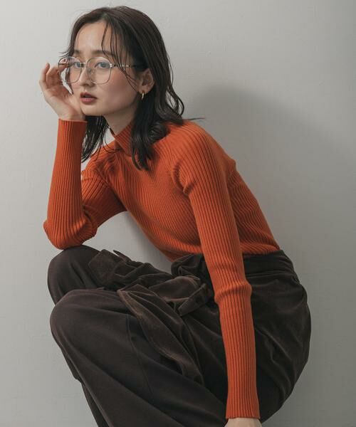 SENSE OF PLACE by URBAN RESEARCH / センスオブプレイス バイ アーバンリサーチ ニット・セーター | 『一部WEB限定カラー』『毛玉防止』ストレッチリブハイネックセーター | 詳細19