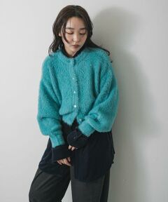 SENSE OF PLACE by URBAN RESEARCH / センスオブプレイス バイ アーバンリサーチ カーディガン・ボレロ | 『一部WEB限定カラー』ラメシャギークロップドカーディガン