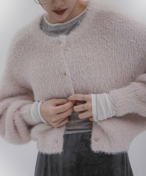 SENSE OF PLACE by URBAN RESEARCH / センスオブプレイス バイ アーバンリサーチ カーディガン・ボレロ | 『一部WEB限定カラー』ラメシャギークロップドカーディガン | 詳細25