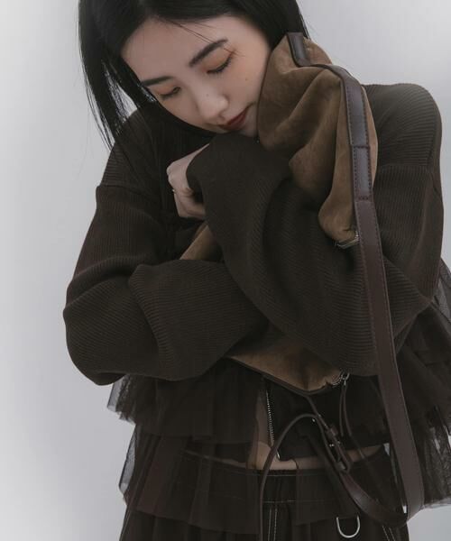 SENSE OF PLACE by URBAN RESEARCH / センスオブプレイス バイ アーバンリサーチ ニット・セーター | ダブルジップフリルニットカーディガン | 詳細2