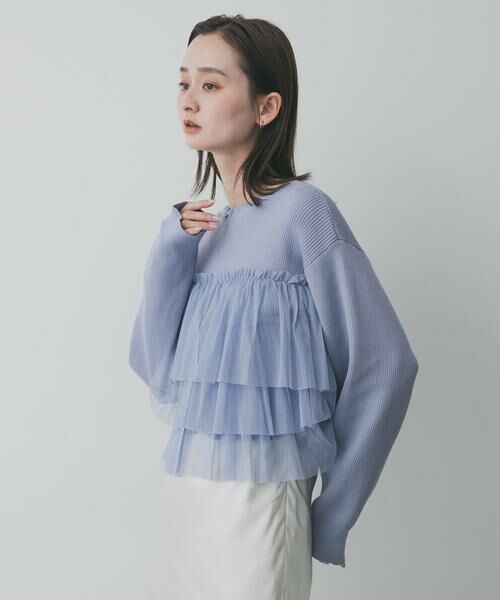 SENSE OF PLACE by URBAN RESEARCH / センスオブプレイス バイ アーバンリサーチ ニット・セーター | ダブルジップフリルニットカーディガン | 詳細11