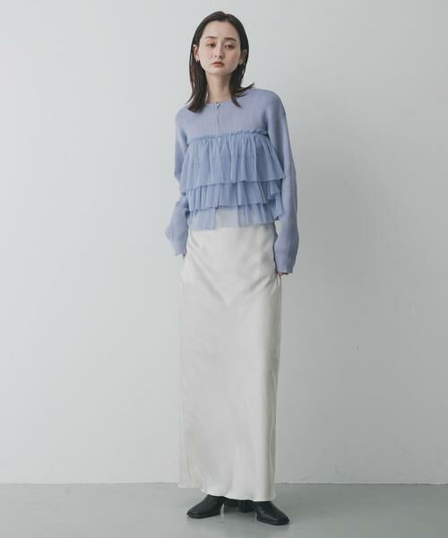 SENSE OF PLACE by URBAN RESEARCH / センスオブプレイス バイ アーバンリサーチ ニット・セーター | ダブルジップフリルニットカーディガン | 詳細13