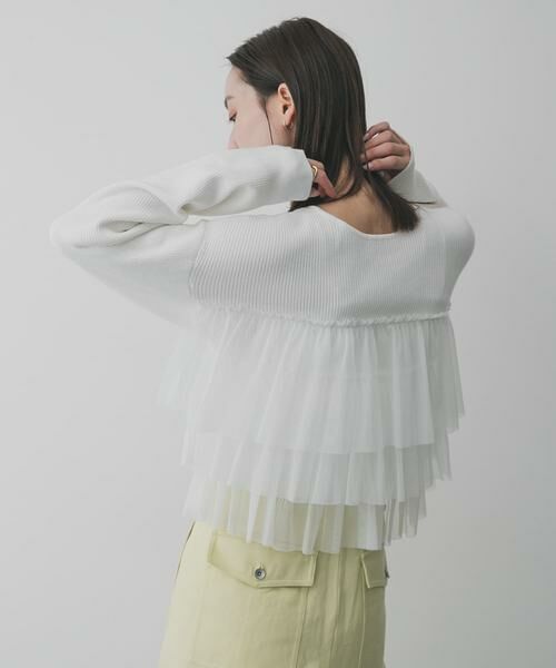 SENSE OF PLACE by URBAN RESEARCH / センスオブプレイス バイ アーバンリサーチ ニット・セーター | ダブルジップフリルニットカーディガン | 詳細18