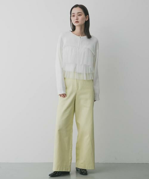 SENSE OF PLACE by URBAN RESEARCH / センスオブプレイス バイ アーバンリサーチ ニット・セーター | ダブルジップフリルニットカーディガン | 詳細19