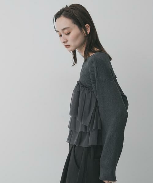 SENSE OF PLACE by URBAN RESEARCH / センスオブプレイス バイ アーバンリサーチ ニット・セーター | ダブルジップフリルニットカーディガン | 詳細25
