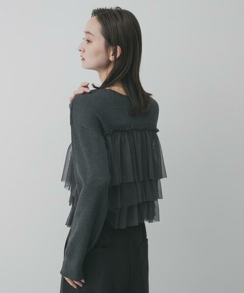 SENSE OF PLACE by URBAN RESEARCH / センスオブプレイス バイ アーバンリサーチ ニット・セーター | ダブルジップフリルニットカーディガン | 詳細26