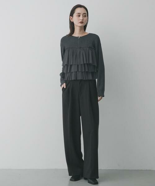 SENSE OF PLACE by URBAN RESEARCH / センスオブプレイス バイ アーバンリサーチ ニット・セーター | ダブルジップフリルニットカーディガン | 詳細27