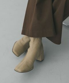 SENSE OF PLACE by URBAN RESEARCH / センスオブプレイス バイ アーバンリサーチ ブーツ（ショート丈） | スクエアトウセンターシームストレッチブーツ