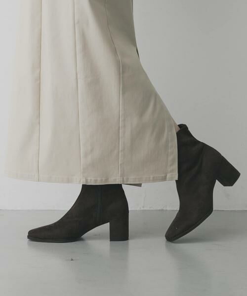 SENSE OF PLACE by URBAN RESEARCH / センスオブプレイス バイ アーバンリサーチ ブーツ（ショート丈） | スクエアトウセンターシームストレッチブーツ | 詳細1