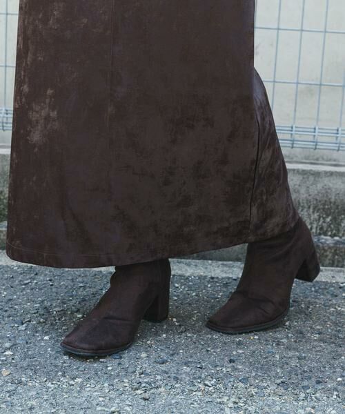 SENSE OF PLACE by URBAN RESEARCH / センスオブプレイス バイ アーバンリサーチ ブーツ（ショート丈） | スクエアトウセンターシームストレッチブーツ | 詳細5