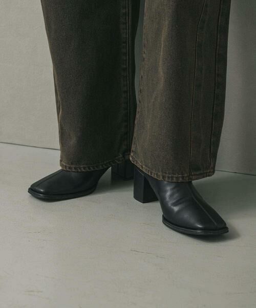 SENSE OF PLACE by URBAN RESEARCH / センスオブプレイス バイ アーバンリサーチ ブーツ（ショート丈） | スクエアトウセンターシームストレッチブーツ | 詳細13