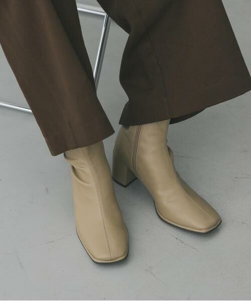 SENSE OF PLACE by URBAN RESEARCH / センスオブプレイス バイ アーバンリサーチ ブーツ（ショート丈） | スクエアトウセンターシームストレッチブーツ | 詳細29